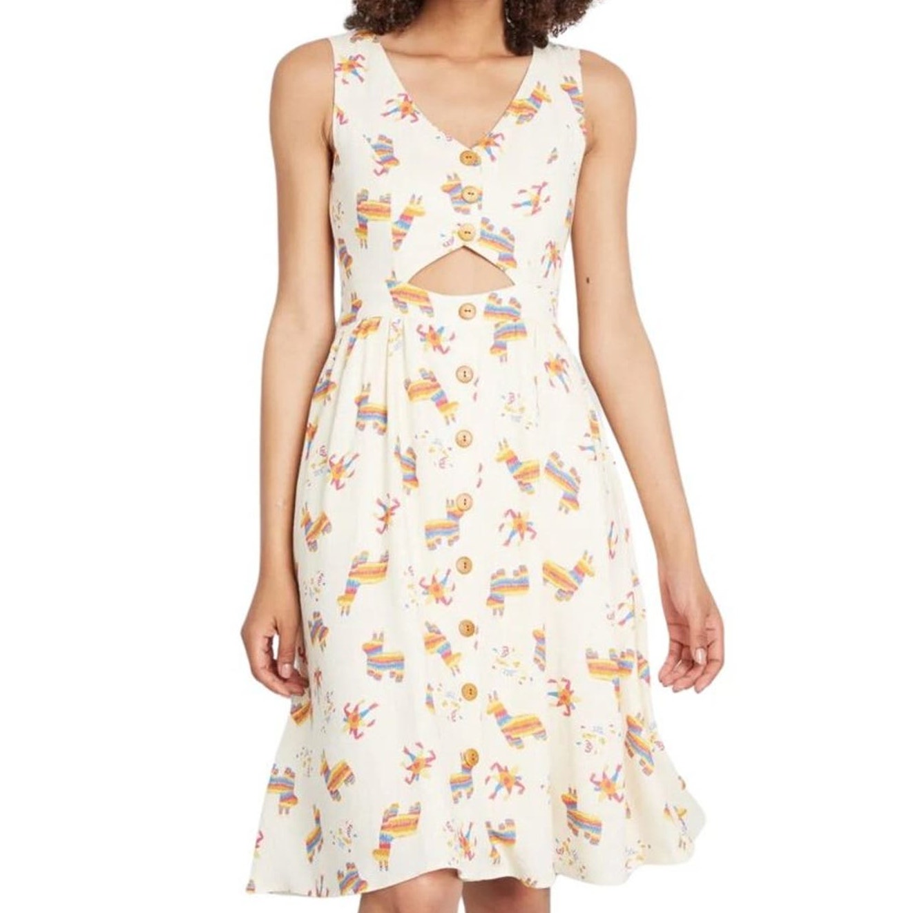 Modcloth Keeping On Cutout Dress In Rainbow Llama Nwot Size 4x Plus Size